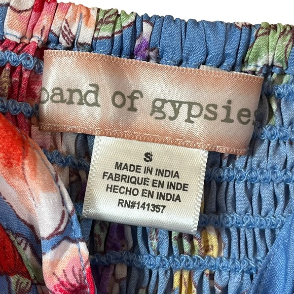 Anthro Floral Bustier Mini Dress, size Small with pockets - Picture 3 of 6